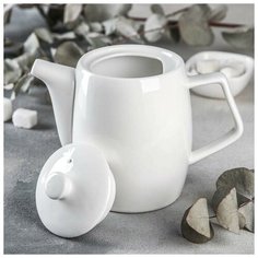 Чайник заварочный Wilmax England 1 л, цвет белый