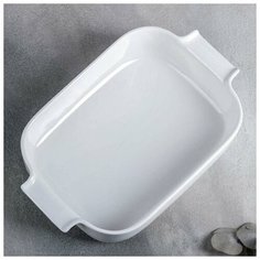 Форма для запекания Wilmax England с ручками, 28,5*18 см, 1,65 л, цвет белый
