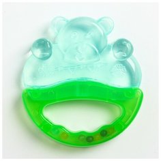 Прорезыватель Крошка Я охлаждающий, с погремушкой "Мишка"