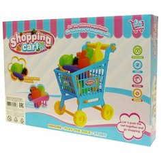 Игровой набор Тележка Супермаркет с продуктами, (маленькая), высота 15 см Shantou Gepai