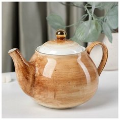 Чайник заварочный Доляна "Млечный путь", 900 мл, 20*13,5*14 см, коричневый