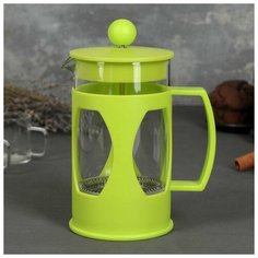 Френч-пресс Доляна "Оливер", 600 мл, зеленый