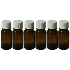 Флакон для духов Aromaprovokator темное стекло крышка капельница 10 мл набор 6 шт