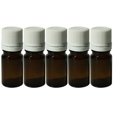 Флакон для духов Aromaprovokator темное стекло крышка капельница 5 мл набор 5 шт