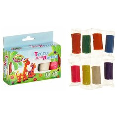 Развивашки Тесто для лепки в коробке, 8 цветов, 200 г