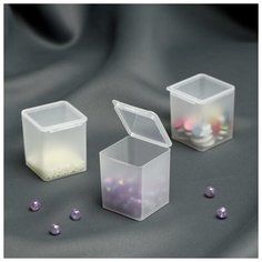 Арт Узор Контейнеры для хранения мелочей, 4 × 4,2 × 4,7 см, 3 шт