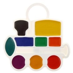 Луч Акварель «Луч», «Паровозик», 9 цветов, без кисти