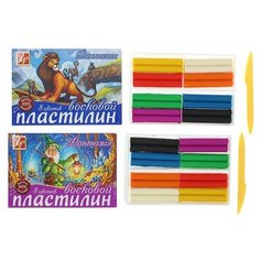 Луч Пластилин мягкий восковой, 8 цветов 140 г «Фантазия», микс