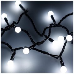 Светодиодная гирлянда ARD- Ball- Classic- D13-5000- Black-50LED White (230V, 3.5W), 1шт Ardecoled