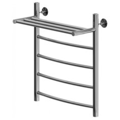 Полотенцесушитель водяной Aquanet Romeo 600x400, с полкой, хром