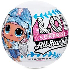Кукла-сюрприз L.O.L. Surprise All Star B.B.s Sports Series 1 Baseball Sparkly, 570370 LOL