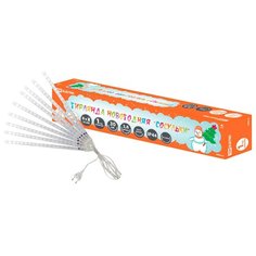 Гирлянда TDM ЕLECTRIC Сосульки Падающий свет SQ0361-0026, 380 см, 144 лампы, белый/белый провод