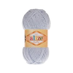 Пряжа ALIZE Softy (100% микрополиэстер) (416 серый) 5 шт