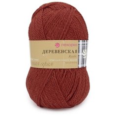 Пряжа Пехорка Деревенская (100%шерсть) (487-Красное дерево) 10 шт