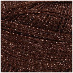 Пряжа YarnArt Paris 50гр 210м (75% вискоза, 25% металлик) (326 коричневый) 6 шт