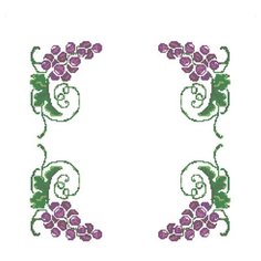 Кксн 006 Набор салфетка для вышивки крестом «Виноградная лоза» 45*45см Каролинка