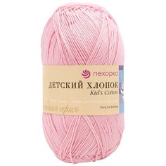 Пряжа Пехорка Детский хлопок (100%мерс. хлопок) (180 св.бегония) 5 шт