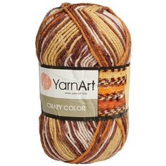 Пряжа YarnArt Crazy color 100гр. 260м (25%шерсть,75%акрил) (138 секционный)