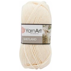 Пряжа YarnArt Shetland 100гр 220м (30% шерсть, 70% акрил) (503 молочный) 5 шт