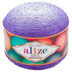 Пряжа Alize Diva Ombre Batik 250г 875м (100% микрофибра акрил) (7378 лаванда)