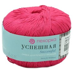 Пряжа Пехорка Успешная 50гр. 220м. (100% мерс. хлопок) (439-Малиновый) 10 шт