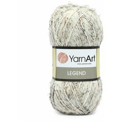 Пряжа YarnArt Legend 100гр 300м (25% шерсть, 65% акрил, 10% вискоза) (8800 молочный) 5 шт
