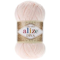Пряжа ALIZE Diva 100гр. 350м. (100% микрофибра) ТУ (382 суровый) 5 шт