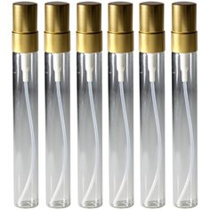Флакон Aromaprovokator для духов стекло спрей металл золото 10 ml набор 6 шт