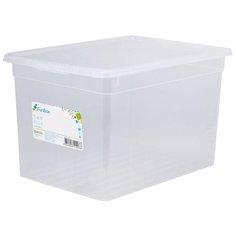FunBox Ящик для хранения 20 л Basic 39,5х28,7х24,5 см белый/прозрачный