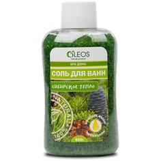 OLEOS Морская соль для ванн Сибирское тепло, 400 г