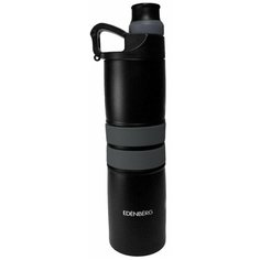 Термокружка- бутылка 2в1 Edenberg EB-637 серый — 650 мл