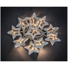 Гирлянда Navigator Звёздочки NGF-D009-10CW-2AA, 180 см, 10 ламп, белый