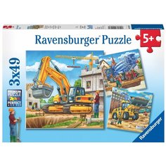 Набор пазлов Ravensburger "Большие строительные машины" 3 шт, 49 деталей (R09226)