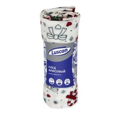 Плед новогодний Luscan флис , 130*150 см, 120 гр/м2 , Подарки