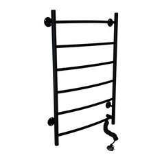 Электрический полотенцесушитель INDIGO Arc 80x50 ЭП (кнопка) черный