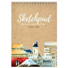 Альбом для рисования Полиграф Принт Достопримечательности 21 х 14.8 см (A5), 120 г/м², 40 л.