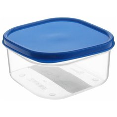 Доляна Контейнер 0.4л, 10.5x10.5 см, синий