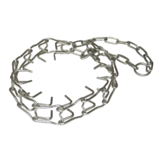 Строгий ошейник ZOOexpress 0806, обхват шеи 25 см серебристый