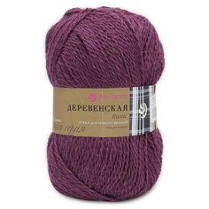 Пряжа Пехорка Деревенская (100%шерсть) (191- Ежевика)