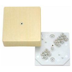 Коробка распределительная ОП 75х75х30мм с клемм. сосна HEGEL КРК2702 0201-И