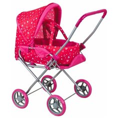 Коляска-трансформер Buggy Boom Mixy (8029) розовый/сердечки