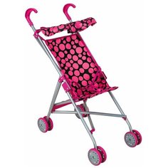 Прогулочная коляска Buggy Boom Mixy 8003 черный/розовый горох