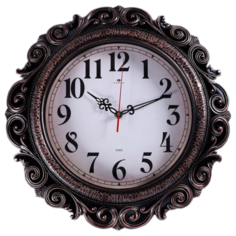 Часы настенные кварцевые Рубин Классика Витсанд 4551247 бронзовый/белый