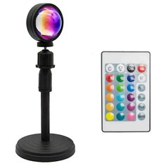 Закат ночник / светильник закат / ночник проектор, декоративная лампа led с проекцией заката, лампа тикток с пультом URM