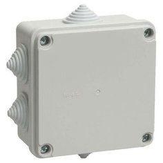 Коробка распаячная ОП 100х100х50 IP44 KM41233 (6 каб. ввод.) ИЭК UKO11-100-100-050-K41-44 IEK