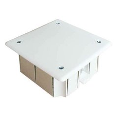 Коробка распределительная СП 92х92х40мм для гипсокартона 8 выходов крышка на винтах пластик. лапки Epplast 165200 E.P.Plast