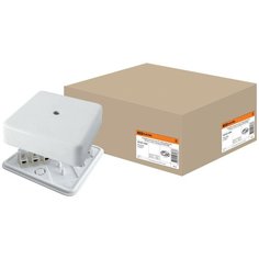 Коробка распаячная КР 100х100х29 ОП с клем. колодкой белая IP40 TDM SQ1401-0208