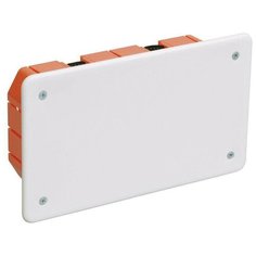 Коробка распаячная СП 172х96х45 КМ41026 для полых стен (с саморезами пластиковые лапки с крышкой) ИЭК UKG11-172-096-045-P IEK