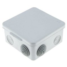 Коробка распаячная КМР-030-014 наружная с крышкой 100х100х55 АБС 8 мембранных вводов IP54 EKF plc-kmr-030-014