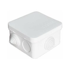 Коробка распределительная ОП 75х75х45мм IP54 7 выходов 3 гермоввода крышка защелкивающаяся бел. Epplast 220321 E.P.Plast